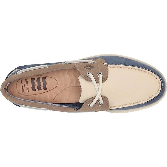 Sperry Men's Authentic Original Plushwave Boat Shoe, Navy Multi, 11.5 - Picture 5 of 8